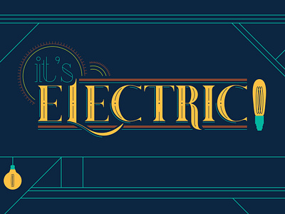 Fleet's It's Electric Logo Concept branding handletter logo typography