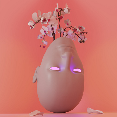 007 - In Bloom 3d 3d art 3d artist 3d design 3d designer 3d modeling artist blender blender 3d cgart cover art design flowers