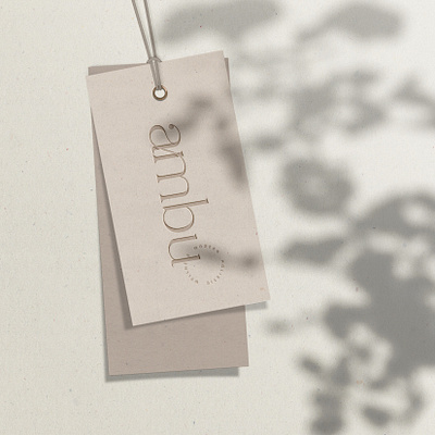 Ambu Tag branding design jillstclair jillstclaircreative logo logodesign tag typography