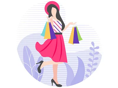 Shopping designs discount enjoyment entertainment fun illustration purchase shop shopping vector women