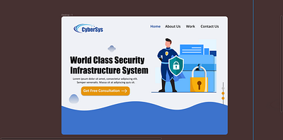 CyberSys Desktop Screen branding design illustration logo ui ux web website