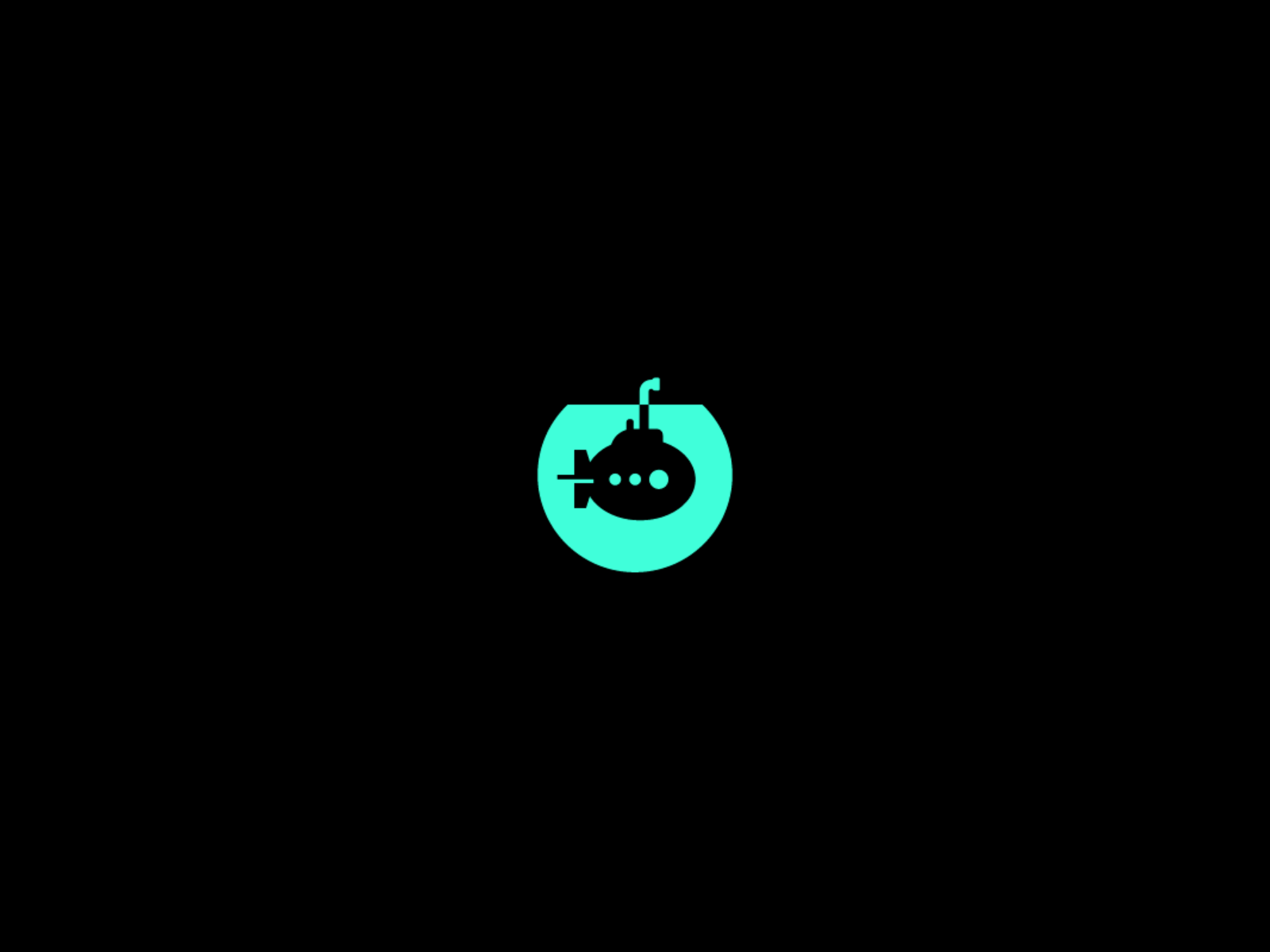 Submarine logo animation animation gif illustration loader logo reveal loop looped submarine