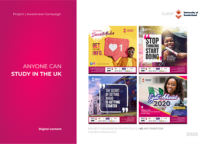 Sunderland University social media design