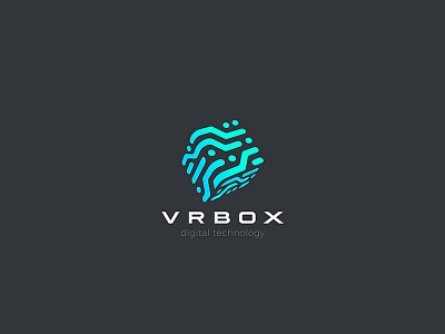 VR Technology Box Cube Logo abstract box cube logo design digital icon logo reality technology logo virtual vr