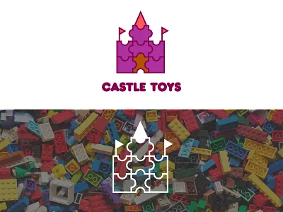 Castle Toys - Day 49 available castle toys dailylogo dailylogochallenge design flat graphic design icon illustration illustrator logo minimal puzzle the toys toy logo toy store toys toys town