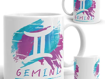 Coffee Mug -Gemini Zodiac - Astrological Sign- Present- Tea Cup amazon astrological sign birthday gift ceramics ceramics cup ceramics mug coffee mug design coffee mugs cup of tea etsy etsy shop gemini high quality cups high quality cups kitchen printmaking shop tea cup zodiac sign