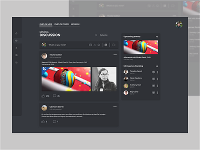 Student council website app design school ui ux