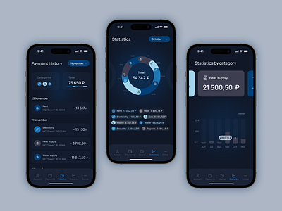 "BillEase" – Expense Tracking Made Simple. Concept animation app dashboarddesign financeapp fintech homefinance mobileapp ui