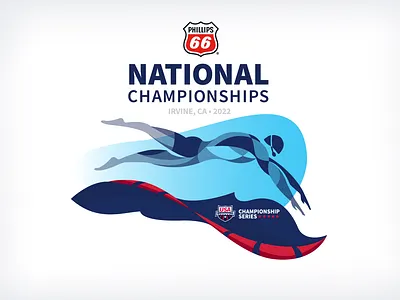 2022 Phillips 66 National Championships logo branding club sports competitive design dive federation freestyle identity illustration league logo olympics sports swimming team sports water