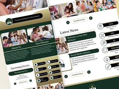 Traditional School Web Design classicwebui dignitywebsite k12education landingpagedesign schoolwebsite webdesign