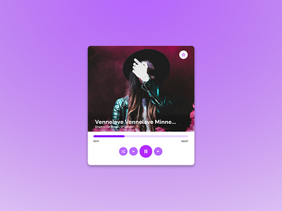 Music Player Card UI app design clean ui dashboard design design thinking minimal design music player ui saas platform ui ui ui card ui design uiux