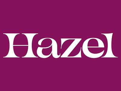 Hazel- Logo and Logotype Design beautiful typography brand brand identity branding butterfly butterfly symbol design hazel logo logo design logo mark logotype pink background symbol typo typography typography design visual visual identity white text