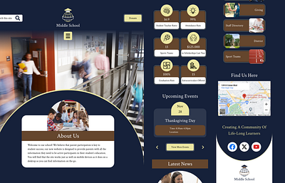 UI Design | Website cleandesign k12education landingpagedesign schoolwebsite uidesign webdesign