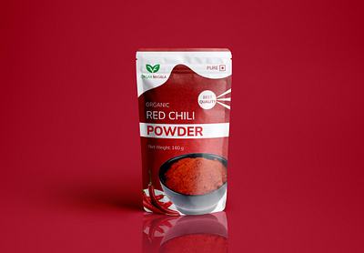 Red Chili | Pouch Packaging creativepackaging custompackaging foodlabeldesign foodpackaging packagingdesign pouchpackaging productbranding redchillipackaging spicebranding spicelabeldesign