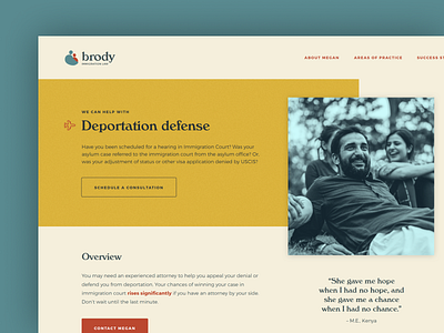 Immigration Law Website branding immigration lawyer website