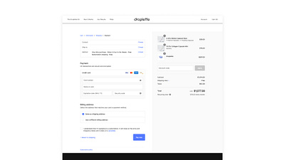 Droplette e-comm ui