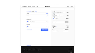 Droplette e-comm ui