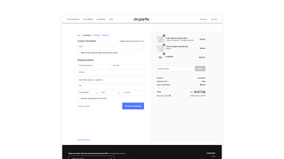 Droplette e-comm ui