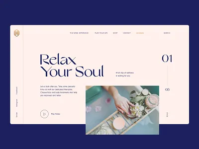 Avani Desktop UI brand brand identity clean concept identity layout logo luxury typography web website wellness