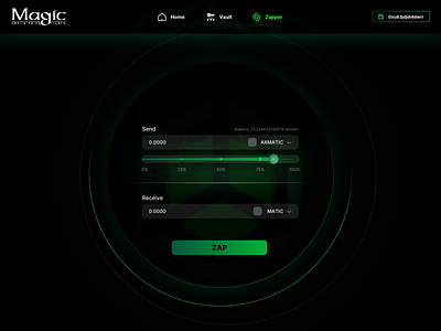 Zapper Animation cryptocurrencies dark dark theme fantasy scifi swap