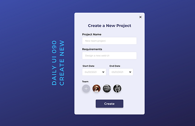 Daily UI 090 create new create new daily ui 090 daily ui challenge dailyui ios ui uiux web design webdesign