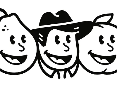 jolly cholly branding fruit illustration mascot