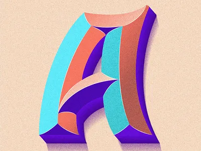 A - 36Days colorful illustration lettering procreate procreate art typography
