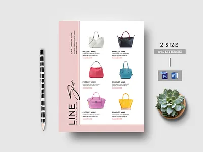 Line Sheet Flyer Template wholesale line sheet