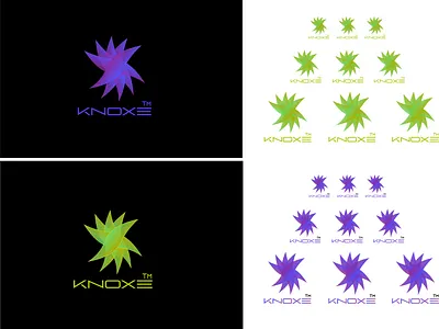 Knoxe branding design gradient color logo illustration logo logo design logo designer logo for technology logodesign software company logo