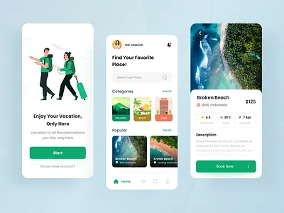 Govel-Travel App app app design beach design design app holiday icon illustration mobile design mobile ui travel travel app typogaphy ui uidesign uiux ux