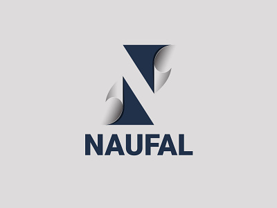 Letter N Naufal Logo blue bluelogo gradient logo letter n logo lettermark logo logo logodesign logofolio logos logotype modern logo