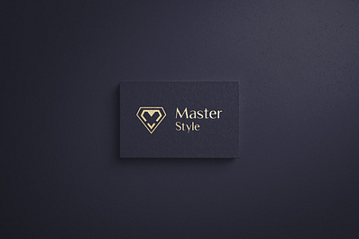 Master Style logo apparel logo brand design brand identity business card classic logo gem golden logo logo logos logotype luxury logo style