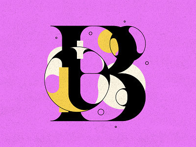 B 36daysoftype bubble type bubbles distortion type typogaphy