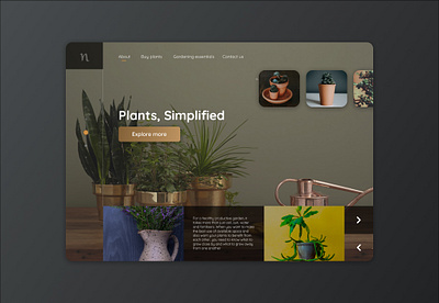 Plants online application design dribbble figma figma design figmadesign garden landing page design landscape minimal plants plants app plantshop pot trees ui ux web web app design website