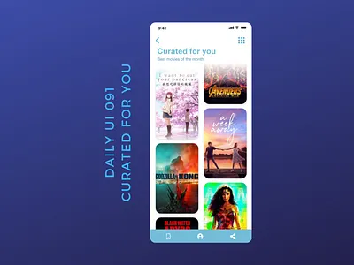 Daily UI 091 curated for you app design curated for you daily ui 091 dailyui recommendations ui uiux