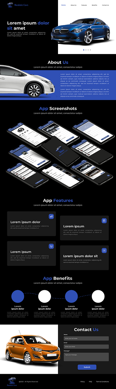 Realistic Landing Page hire logo designer hire magento developer hire web designer landing page design logodesign ui ux designer website design
