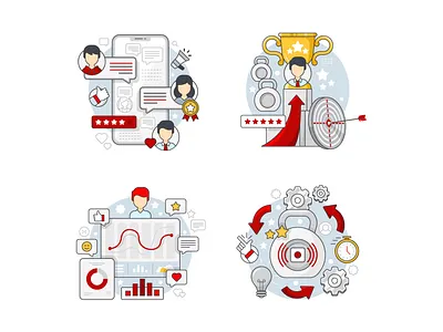 MoFit Illustrations adobe illustrator design fitness fitness app flat graphic graphic design gym gym app illustration line art vector vector artwork