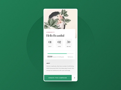 Donation Flow - Crowdfunding App Concept animation app crowdfunding design donation interactive labs micro interaction mobile mobile app nonprofit product
