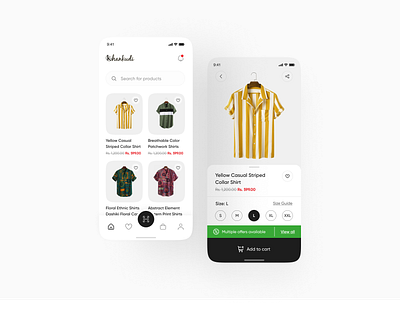 Clothing app design concept app design clothing daily ui design designinpiration dribble fashion minimalist shirts ui design uiux user interface design