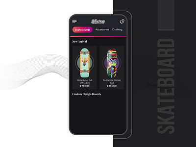 Skateboard and Accessories Online Store app concept app design app designer app designers app development design dribbble dribbblers skateboardapp skateboarding skateboards ui ui designer uiux design user experience user experience design ux