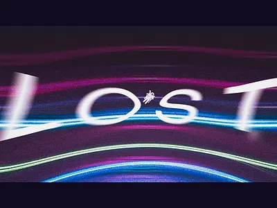 Lost abstract art art direction creative design expermentaldesign graphic design graphicdesign lost posterdesign space typography