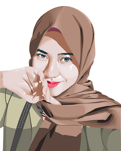 vector x vexel hijab vector vector art vector artwork vector illustration vector potrait vectorart vexel art vexelart