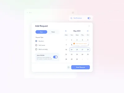 Add Request add app calendar clean figma free mouckup interface issue modal notification popup product radio button request sergushkin sergushkin.com tabs toggle ui ux