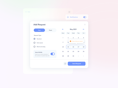 Add Request add app calendar clean figma free mouckup interface issue modal notification popup product radio button request sergushkin sergushkin.com tabs toggle ui ux