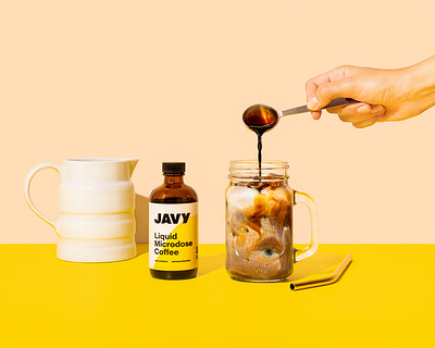 Javy Coffee bottle branding branding and identity coffee packaging typography