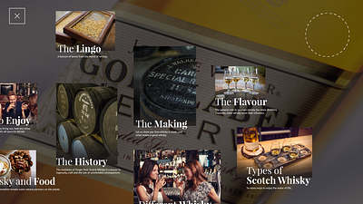 Moet Hennessy Diageo Whisky Table app design infographic typography ui ux