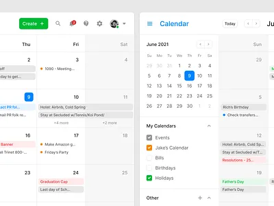 Calendar UI calendar dashboard designsystem figma sketch task task list task manager todo todo list ui uikit