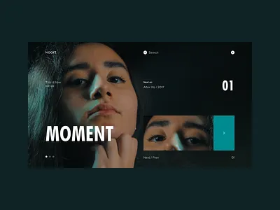 moment design photography typography ui website