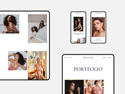 Mina Dair — Website Design brand clean desctop design makeup makeup artist minimal mobile modern redesign simple ui ux website