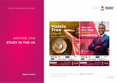 Sunderland University brand identity corporate branding corporate design design print ad print design social media design